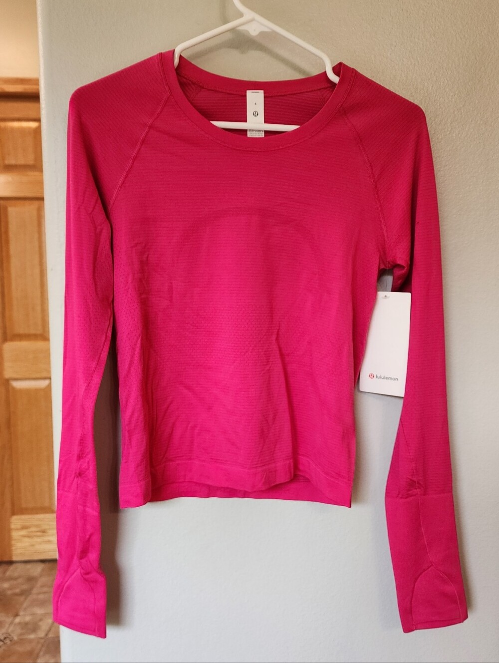 lululemon Swiftly Tech Long Sleeve 2.0 - Jeweled Magenta, Size 6